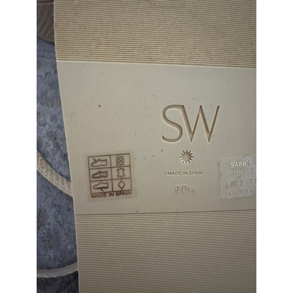 Women's Stuart Weitzman Espadrille Platform Sandals Tan/Beige Size 10.5 - Picture 6 of 7